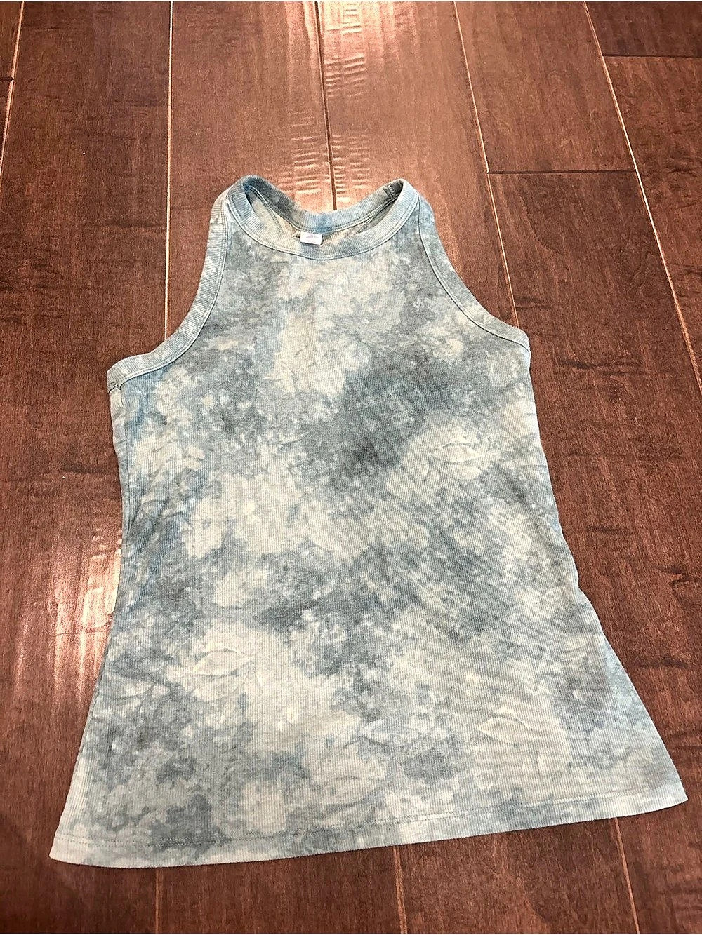 Old navy Abstract Tank Top in green & White Small Like New